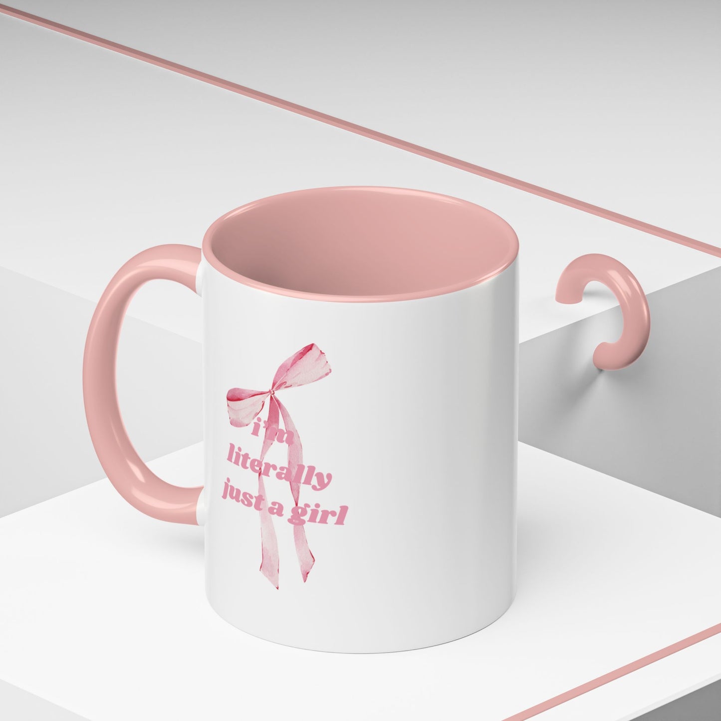 Literally Just a Girl Coffee Mug - Pink