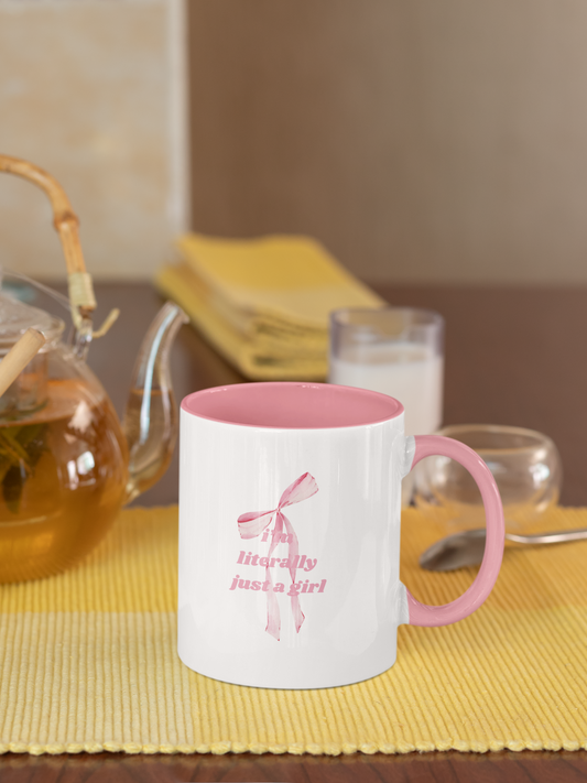 Literally Just a Girl Coffee Mug - Pink